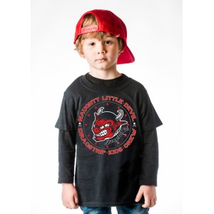 Dragstrip Kids Crew  T`Shirt - Naughty Little Devil 